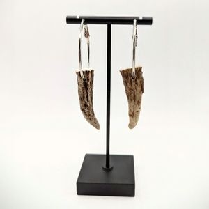 Deer Antler Dangle Earrings